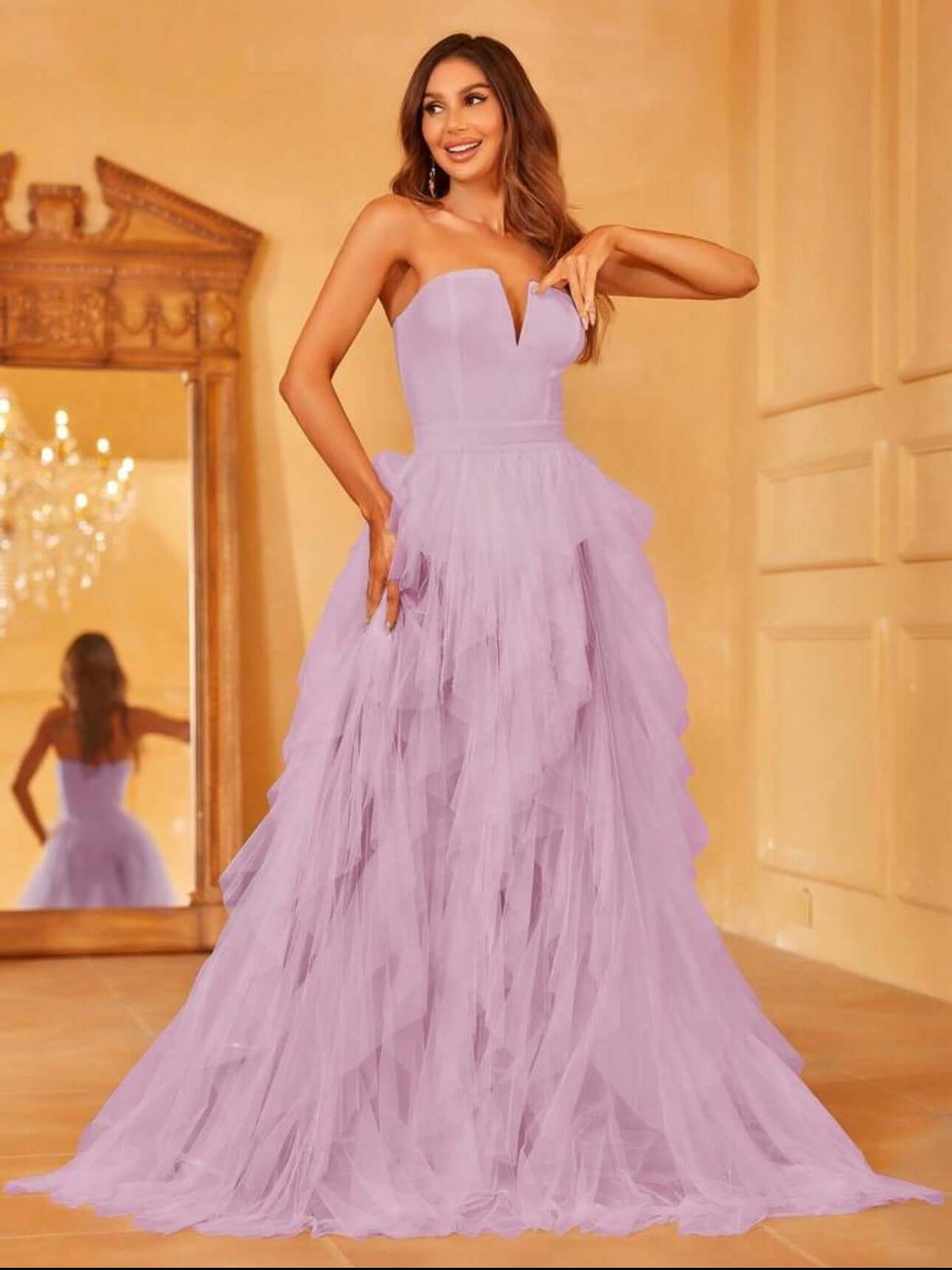 Mauve frill dress Luxurious Weddings Ball dresses NZ, formal Dresses, Cocktail Dresses, Party Dresses, Evening Dresses