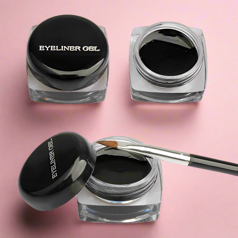 1x wasserfestes Eyeliner-Gel mit Pinsel 