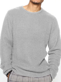 Men's Full Size Round Neck Long Sleeve Sweater Plus Size mens sweatshirts Luxurious Weddings