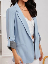 Lapel Collar Roll-Tab Sleeve Blazer blazers Luxurious Weddings