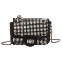 Diamond Chain Bag with Inlaid Diamonds