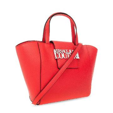 Red leather Versace couture bag