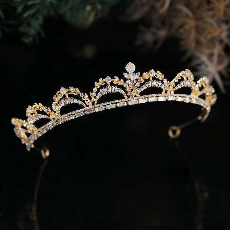 Crystal Princess Birthday Crown Bride Tiaras Luxurious Weddings