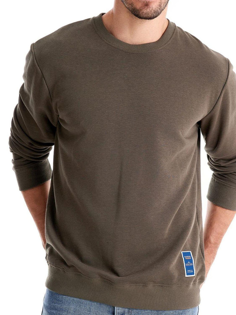 Men's Round Neck Long Sleeve Sweatshirt Crewneck Luxurious Weddings