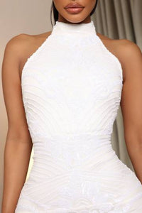 Luxe Feeling Sequin Gown - White
