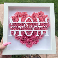 Customised Love Flower Photo Frame Mother's Day Gift Luxurious Weddings