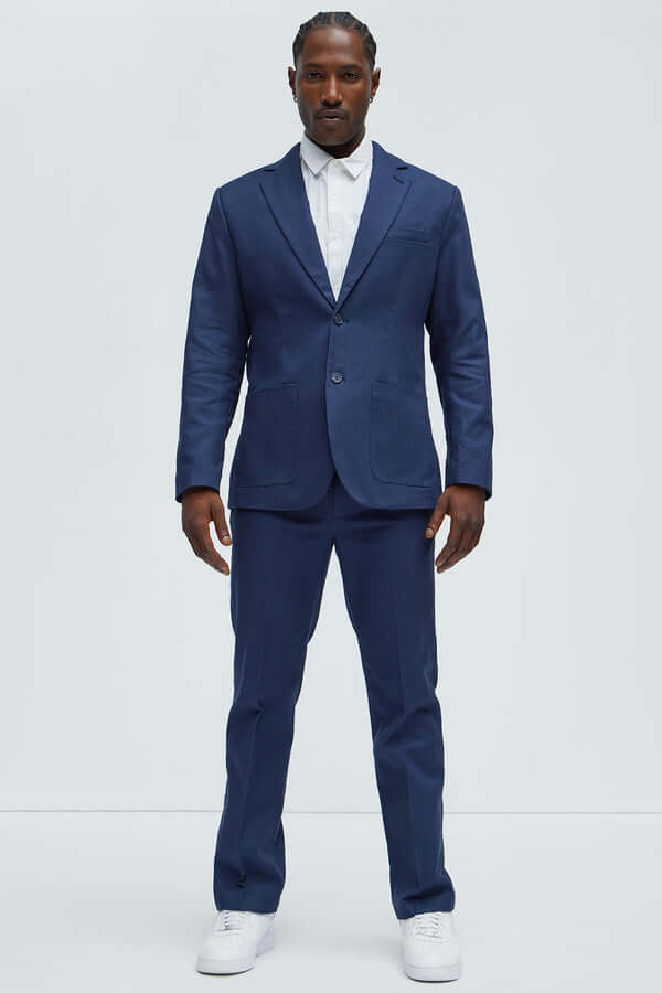 Elevate Your Style with the Travis Solid Texture Blazer Men's Blazer Luxurious Weddings