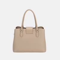 David Jones PU Leather Twist-Lock Tote Bag Luxurious Weddings