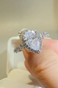 2 Carat Moissanite 925 Sterling Silver Ring Jewelry Luxurious Weddings
