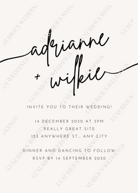 Custom Wedding Invitations #5