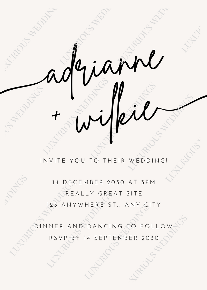 Custom Wedding Invitations #5