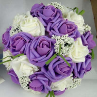 Bride 's Bouquet Red Pink Blue And Purple