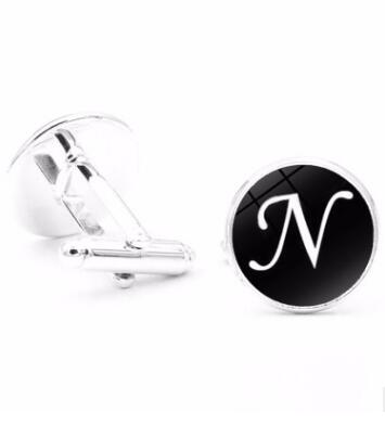 A-Z Single Alphabet CufflinksLuxurious Weddings