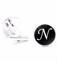 A-Z Single Alphabet Cufflinks cufflinks Luxurious Weddings