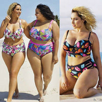 Plus Size Bikini Women Push Up Bikini Set Swimwear Luxurious Weddings