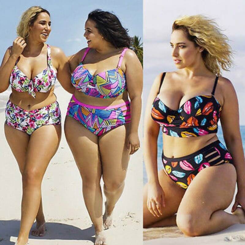 Plus Size Bikini Women Push Up Bikini Set Swimwear swimwear Luxurious Weddings