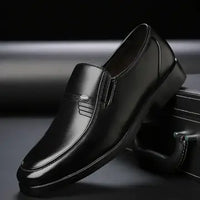 Men's Black Leather Formal Shoes Luxurious Weddings