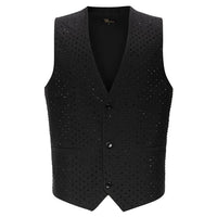 BAROCCO All Front Rhinestone Vest menswear Luxurious Weddings