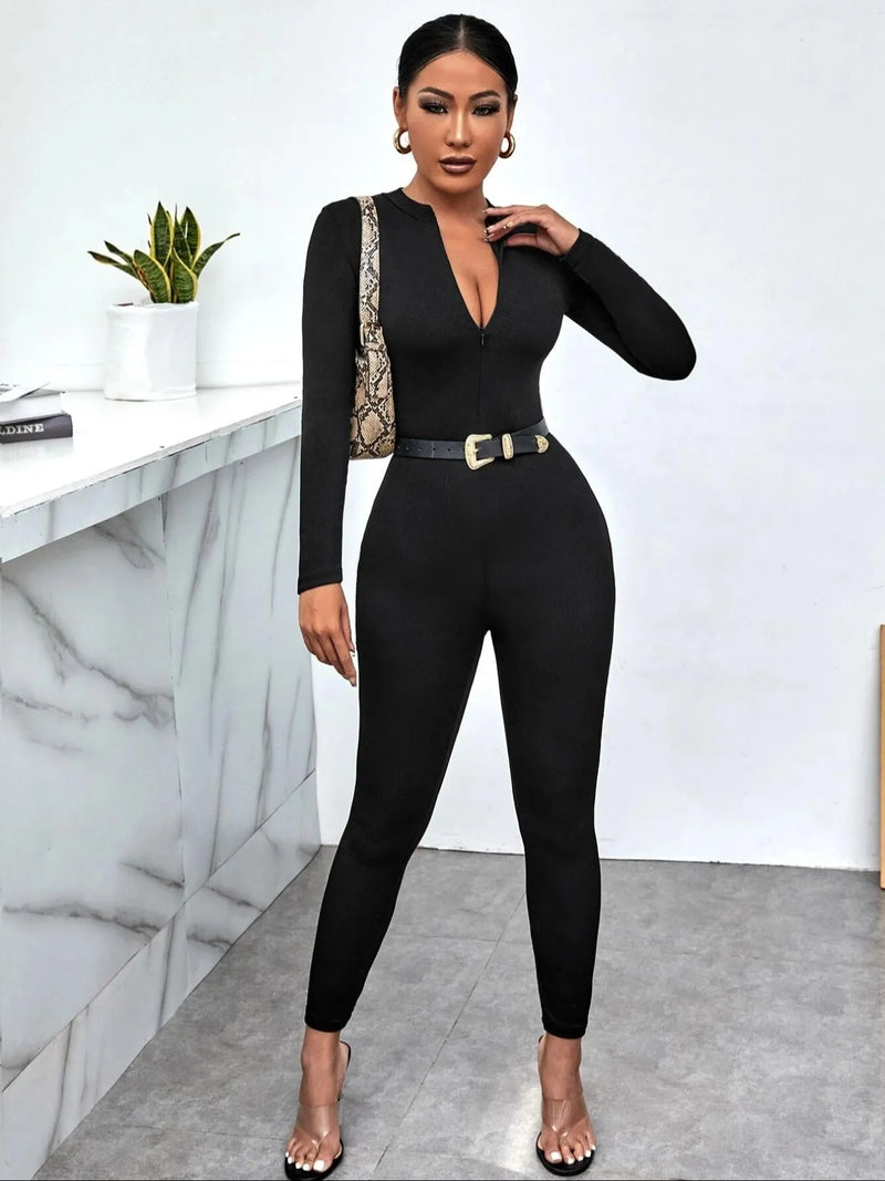 Long Sleeve Bodycon Jumpsuit Jumpsuits Luxurious Weddings