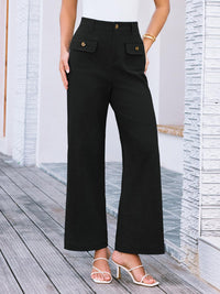 High Waist Wide Leg Pants Pants Luxurious Weddings