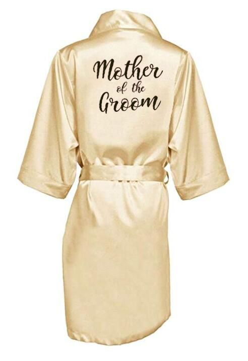 a robe that says mother of the groom