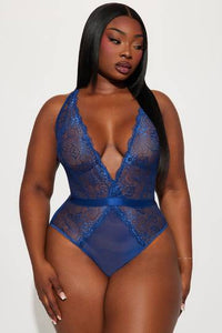 For Granted Lace Teddy - Blue