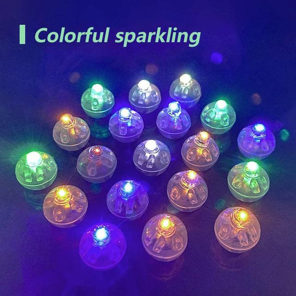 10/50/100Pcs Small Round Ball Light Tumbler Ball Switch LED Flash Luminous drinking Light Luxurious Weddings