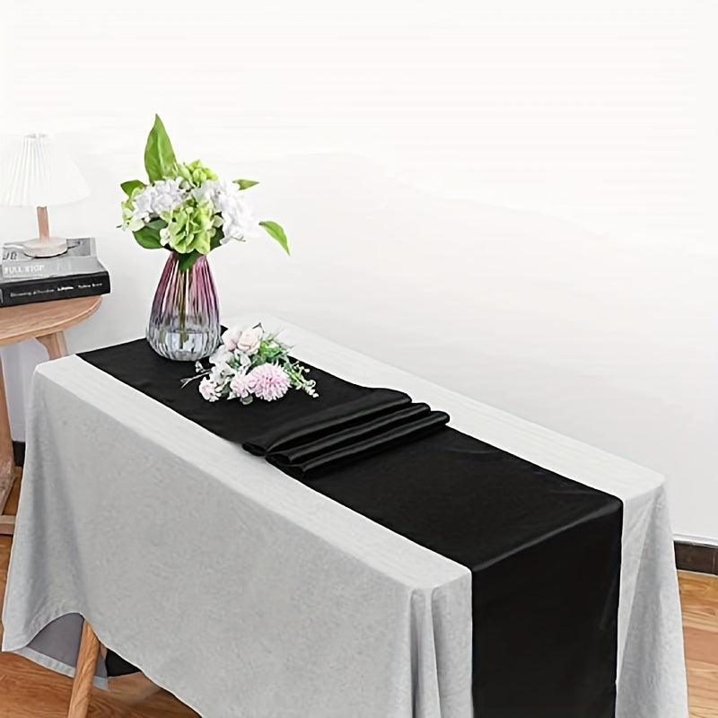 10-Pack Colorful Satin Table Runners - Perfect for Weddings, - Luxurious Weddings