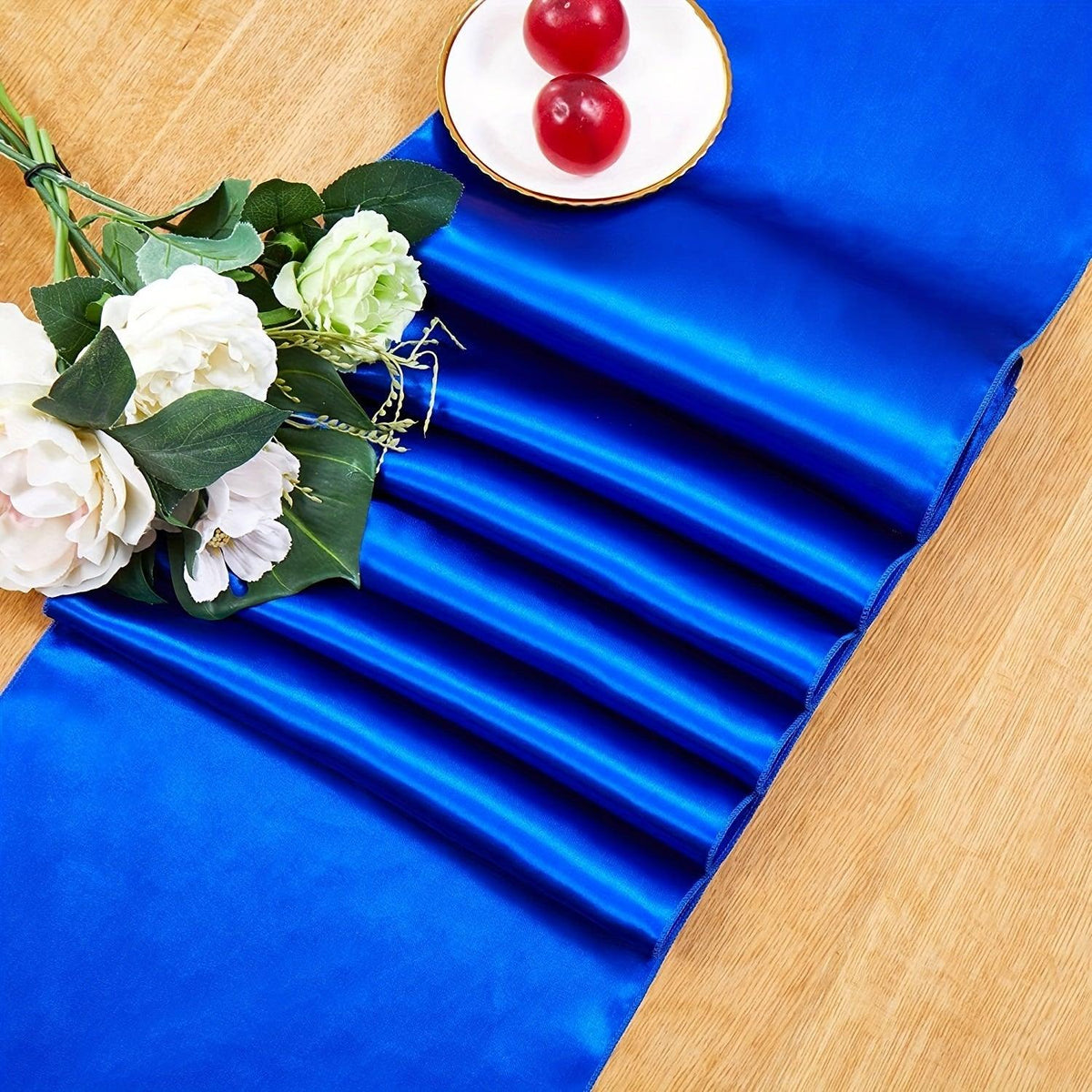 10-Pack Colorful Satin Table Runners - Perfect for Weddings, - Luxurious Weddings