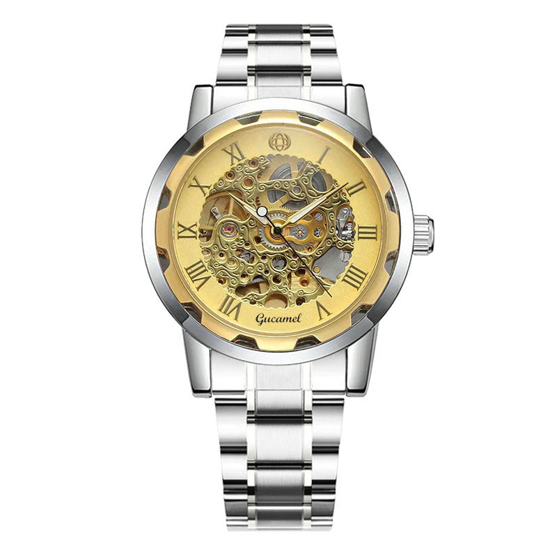 Steel Strip Hollow Gold Manual Mechanical Watch watch Luxurious Weddings