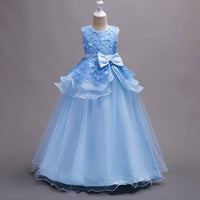 Girls flower long princess dress Luxurious Weddings