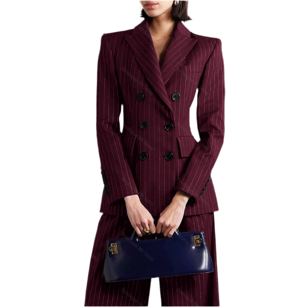 Slim Chic Double Breasted Women’s Suit Set