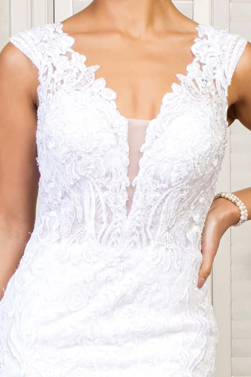 Exquisite Lace Mermaid Bridal Gown Mermaid Gown Luxurious Weddings