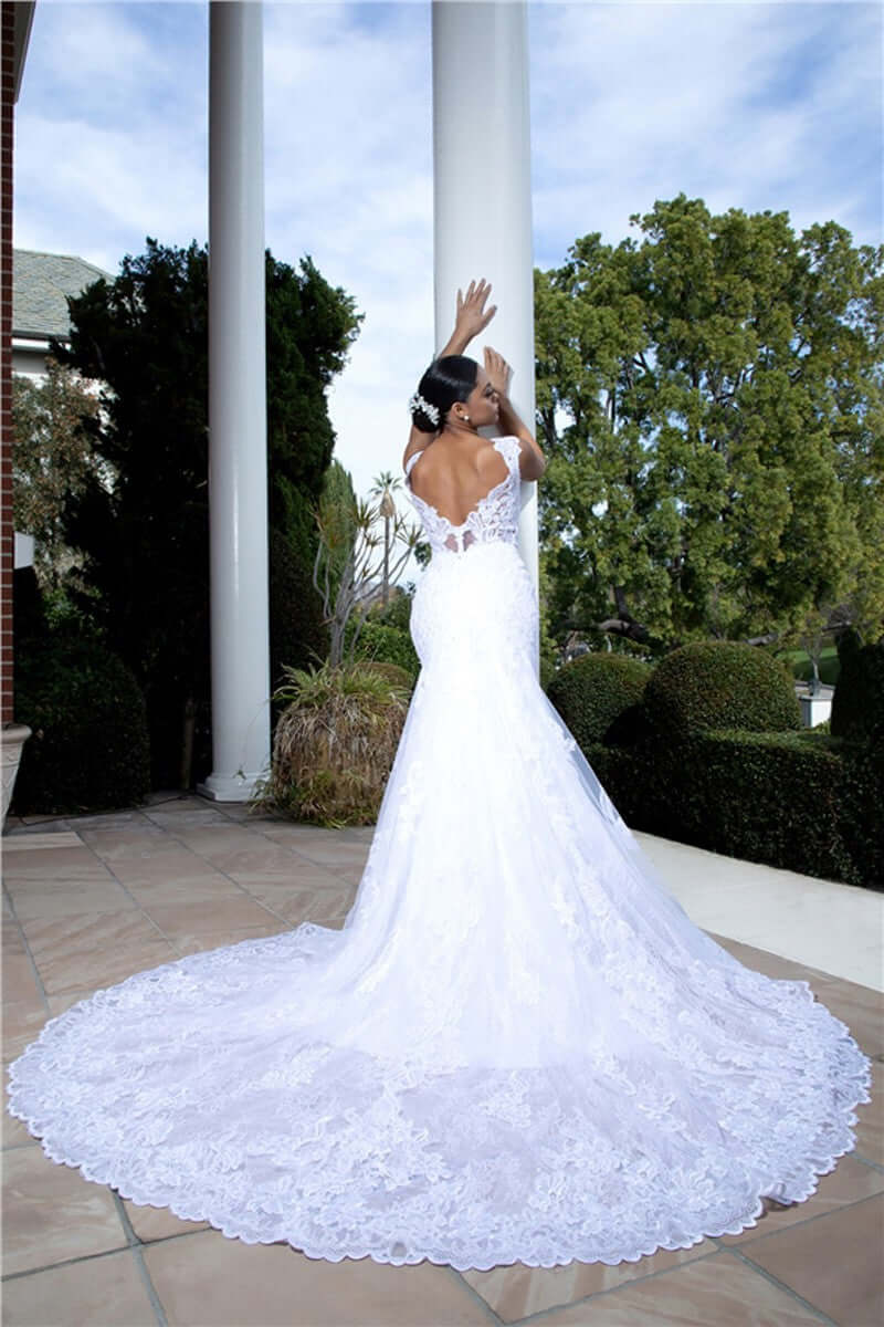 Exquisite Lace Mermaid Bridal Gown Luxurious Weddings