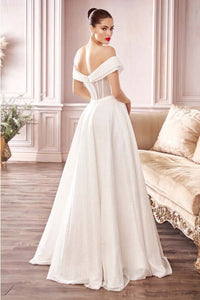 Glitter Off the Shoulder Ball Gown Wedding Dress Luxurious Weddings