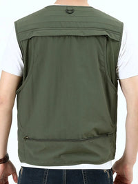 Men's Plus Size Zip Up Vest Luxurious Weddings