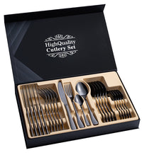 Stainless Steel Cutlery Set 24-Piece Gift Set