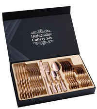 Stainless Steel Cutlery Set 24-Piece Gift Set