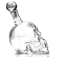 Skull Glass Whisky Vodka Wine Crystal Bottle Spirits Decanter Set
