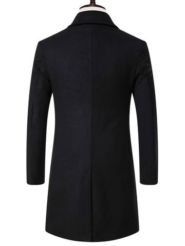 Men 1pc Single Breasted Overcoat Men Overcoats Luxurious Weddings