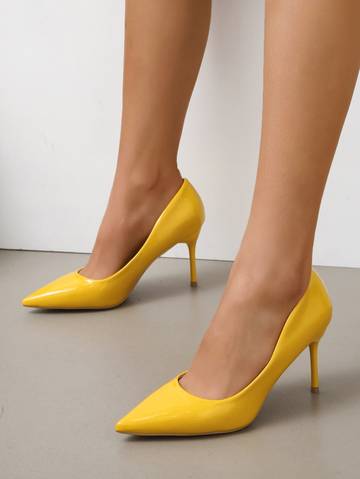 Court Pumps For Women, Minimalist Slip-on Stiletto Heeled Pumps Luxurious Weddings