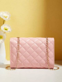 Mini Diamond Grid Crossbody Phone Bag Luxurious Weddings