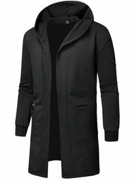 Open Front Hooded Coat