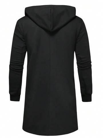 Open Front Hooded Coat