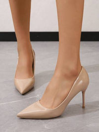 Court Pumps For Women, Minimalist Slip-on Stiletto Heeled Pumps Luxurious Weddings