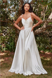 A LINE SATIN GOWN | Luxurious Weddings A-line Gown Luxurious Weddings