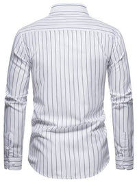 Men's Striped Button-Front Shirt