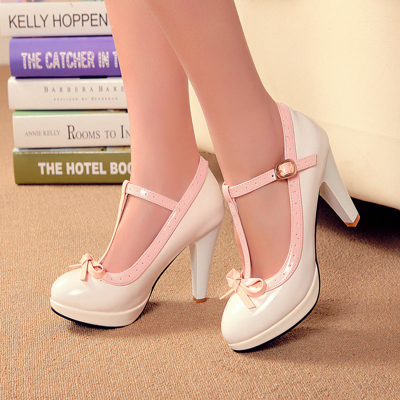Women's thick heel high heels high heels