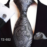 Stylish Paisley Tie & Waistband Set Necktie Luxurious Weddings