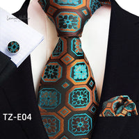 Stylish Paisley Tie & Waistband Set Necktie Luxurious Weddings
